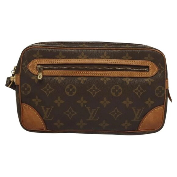 LOUIS VUITTON Monogram Marly Dragonne GM Clutch Bag M51825 LV Auth BA4417 - Picture 2 of 16